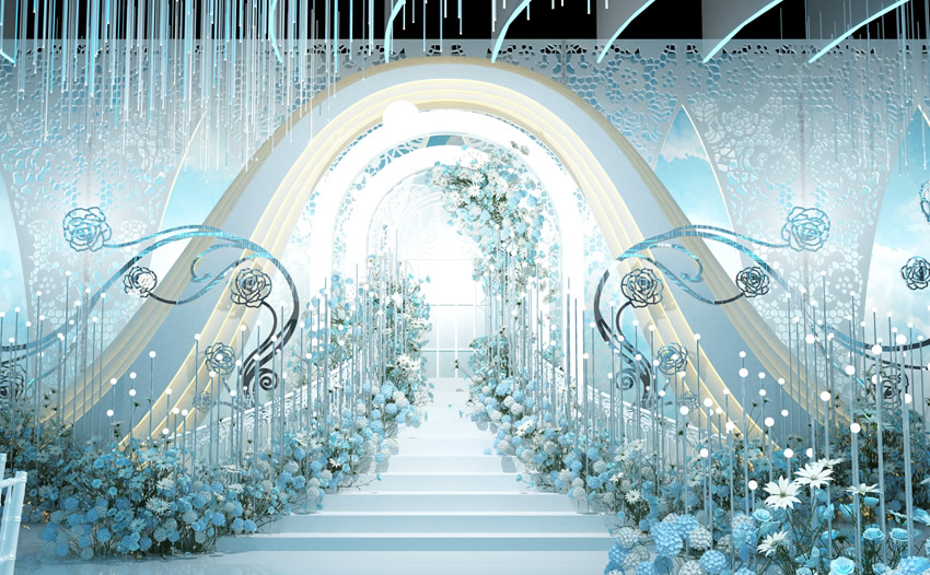 临海釡香烙馍村水晶厅效果展示